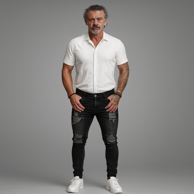 Stylové pánské roztrhané džíny | Casual